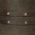 thumbnail image 2 of Jamie Young Co Barrel Leather Elephant Hemp Table Lamp in Vintage Brown, 2 of 2