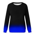 thumbnail image 6 of CaiJunJia Sweatshirts for Womens No Boundaries Women's Fall Tie dye Crewneck Sweatshirt Winter Long Sleeve Casual Drop Shoulder Pullover Tops, 6 of 6