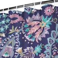 thumbnail image 3 of Blue Ethnic Paisley and Floral Pattern Shower Curtain 72"x84" ,Bathroom Decorative Shower Curtains Set with 12 Hooks,Modern Waterproof Washable Shower Curtain, 3 of 6