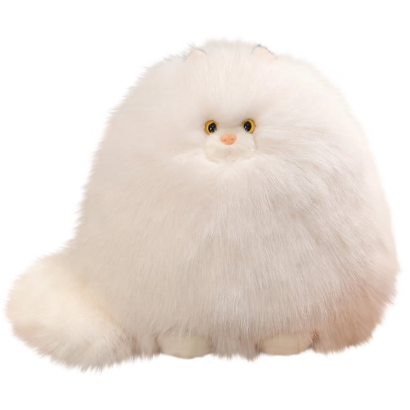 Long Tail Persian Cat Plush Doll, Soft Fluffy Stuffed Animal Toy Bedroom Sofa Decor Gift 12Inch