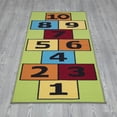 thumbnail image 1 of Ottomanson Children's Garden Collection Non-Slip Rubberback Hopscotch Design 3x6 Kid's Runner Rug, 2'7" x 6', 1 of 6