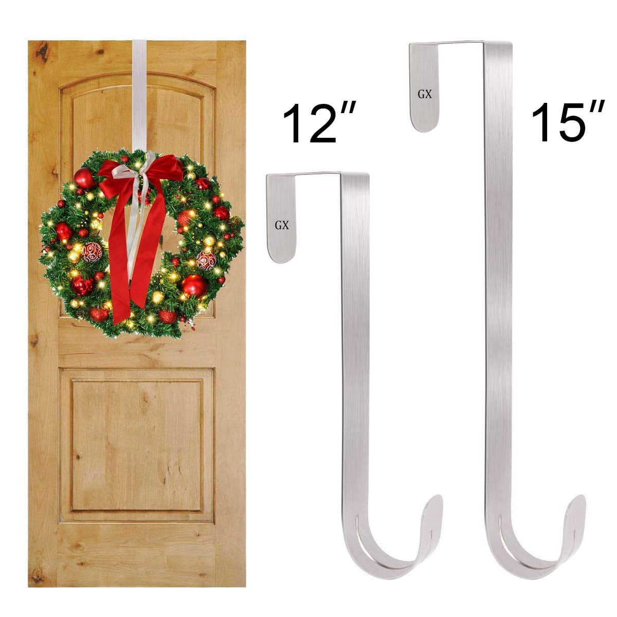Wreath Hanger for Front Door Large Wreath Metal Hook for Christmas
