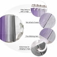 thumbnail image 6 of Purple Gray Ombre Waterproof Fabric Shower Curtain, Vintage Country Wooden Waterproof Fabric Shower Curtain for Bathroom Curtains Bathtubs Hotel Washable Shower Curtains with 12 Hooks Small 36x78in, 6 of 8