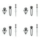 thumbnail image 2 of Juego de 10 Uds de manecillas de reloj con puntero, hora y minuto, piezas de modificación de movimiento de reloj luminoso para NH35 NH36, 2 of 8