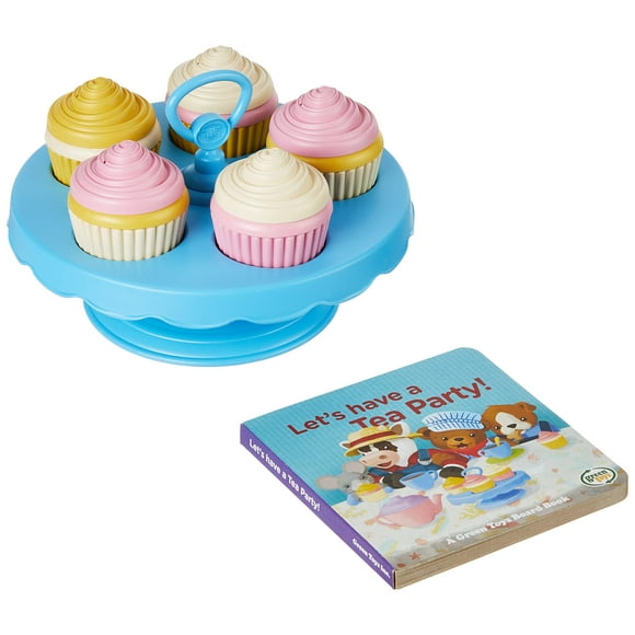Green Toys Ensemble de Cupcakes et Livre de Fête de Thé