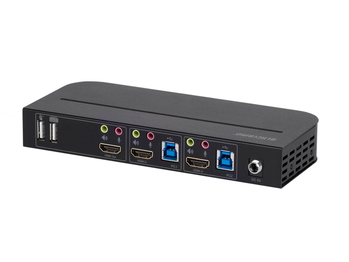 Monoprice Blackbird 4K HDMI 2.0 and USB 3.0 2x1 KVM Switch