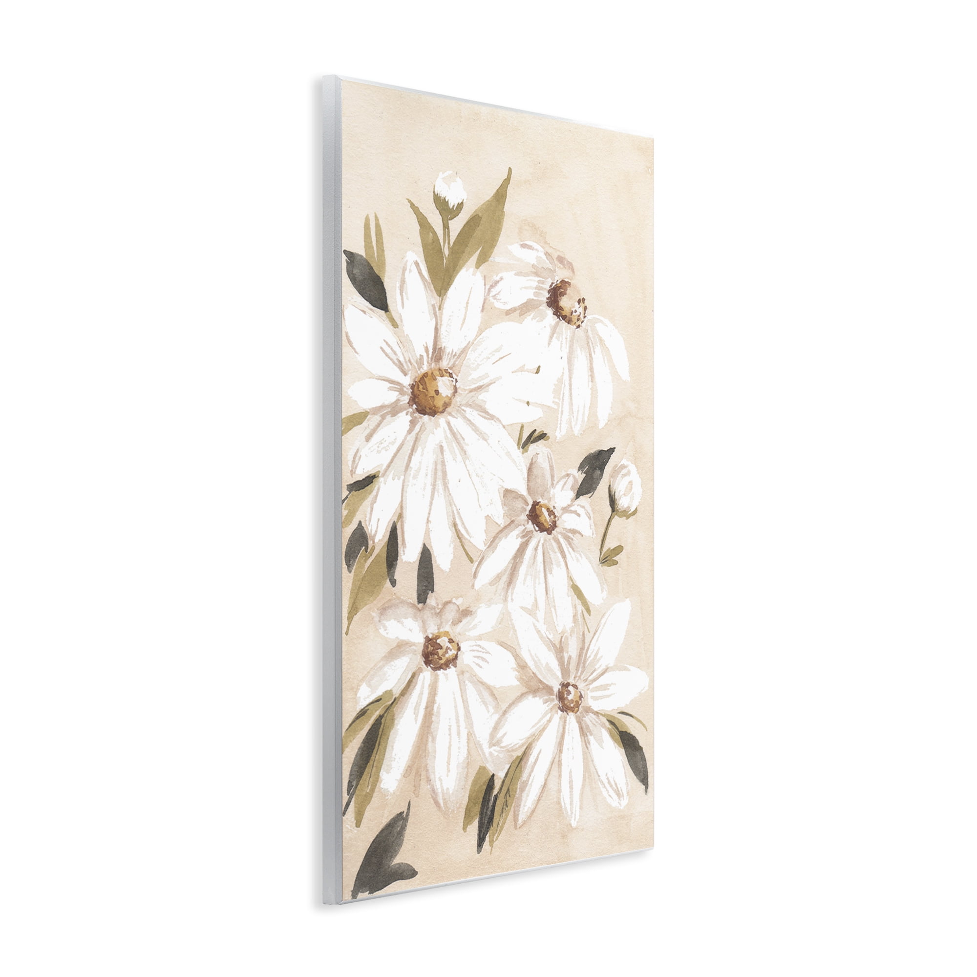 Stupell Industries Soft Muted Daisies Botanical & Floral Painting Unframed Art Print Wall Art, 10 x 15