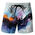 thumbnail image 1 of WILLBEST Conjunto de Camiseta y Pantalones Cortos de Verano para Hombre, Dos Piezas, Informal, con Estampado de Letras, Manga Corta, Cuello Redondo, Camiseta y Pantalones Cortos, 1 of 3