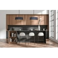thumbnail image 3 of Canarm Rexton 3 Light Chandelier Black Modern Ceiling Light for Dining and Living Rooms, 3 of 5