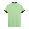 thumbnail image 5 of Yiliang Mens Trendy flexible EcoSmart Polo Shirt Moisture Wricking Top for Gym or Office, 5 of 6