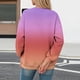 thumbnail image 4 of Xuyuer Women's Fashion Printed Long Sleeve Loose Blouse, Round Neck Hoodless Sweatshirt for Casual Spring Wear, Weekend Outings and Cozy Layering, 4 of 5