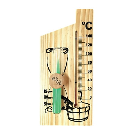 

Compact Sauna Thermometer with Wall Hanging Design Indoor Thermometer Temperature Meter Accuracy ±2℃ Range 0-140 ℃