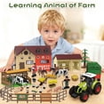 thumbnail image 6 of LINXUXIE Farm Animal Set,Farm Barn Playset with Tractor, Trailer, Horse Stable, Fence and Farm Accessories, Birthday Gifts for Kids 3-5 5-8 8-12 Year Old, 6 of 7