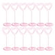 thumbnail image 1 of Apuakthei 12 clips para tarjetas de visita, suministros de oficina, soporte para mensajes con base, clip de corazones rosas, 1 of 8
