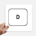 thumbnail image 1 of Keyboard Symbol D Sticker Tags Wall Picture Laptop Decal Self adhesive, 1 of 1
