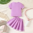 thumbnail image 7 of Junlike Girls Spring Clothes Girls Short Sleeve T-Shirt and Pleated Skirt for Small to Big Kids, 7 of 7