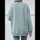 thumbnail image 4 of Sudadera de Larga para Mujer, Informal, con Cuello Redondo, , Ligera y con Bolsillo. Gris Azul S, 4 of 10