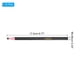 thumbnail image 2 of Uxcell 6.77'' x 0.33'' Lápices de Cera China Despegables para Vidrio, Prendas, Vinilo, Metal 12Pcs Negro, 2 of 5