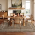 thumbnail image 5 of Nanan 8'x10' Scalloped Jute Area Rug Natural Solid Rug, Farmhouse Washable Rug Non-Slip Indoor Carpet for Living Room Bedroom Home Office, Brown, 5 of 9