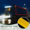 thumbnail image 5 of Uxcell Reflective Tape Strong Adhesive Safety Warning Reflector Tape, Waterproof Conspicuity for Trailers Trucks Yellow 10 Feet x 4 Inch, 5 of 6