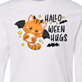 thumbnail image 4 of Inktastic Halloween Hugs with Cute Vampire Cat Bat Long Sleeve Youth T-Shirt, 4 of 5