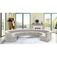 thumbnail image 2 of Meridian Furniture Limitless Cream Velvet Modular 12 Piece Sectional, 2 of 7