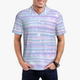 thumbnail image 2 of Salouo Striped Gradient for Men's Short Sleeve Polo Shirts,Polo Shirts for Men Performance Short Sleeve Golf Shirt Athletic Casual Collared T-Shirt-3X-Large, 2 of 8