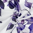 thumbnail image 2 of Purple Eucalyptus Leaves Shower Curtain, Watercolor Plant with Floral Waterproof Shower Curtain Set for Bathroom Decor with Hooks, 72x72, 2 of 6
