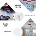 thumbnail image 5 of Red Christmas Fluorescent Light Covers, Snowman Snowflake Xmas Tree Winter Magnetic Light Covers for Ceiling Lights, Fluorescent Ceiling Shade Filters for Classroom Bedroom Office 4x2Ft x 4PCS, 5 of 8