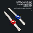 thumbnail image 4 of 30cm Stainless Steel Scribing Ruler Portable Anti-corrosive Right Anti-rust Woodworking Rulers Portable Angle Woodworking Metalworking Rulers Gauge Accessories Red, 4 of 9
