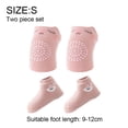thumbnail image 2 of Rodilleras antideslizantes para gatear para bebés y calcetines antideslizantes para bebés Protector de rodilla para niños pequeños, 2 of 5