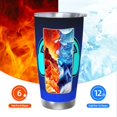 thumbnail image 6 of Saiise Geometry Dash Print Tumbler 20 Oz Stainless Steel Vacuum Insulated with Straw Coffee Cup for Home,Office,Outdoor Works Great for Ice Drinks and Hot Beverage, 6 of 8