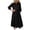 Black, variant on Casual Summer Dresses for Women Long Sleeve Solid Color Shirt Dress with Puffy Skirt Tunic Style White XXL