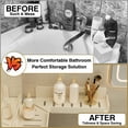 thumbnail image 3 of Aromei 23.6 Inch Shower Caddy Over Faucet Rack , Carbon Steel Bathroom Kitchen Faucet Floating Shelf for Cleanser Organizer Dish Soap Holder, Cream White Finish, 3 of 11