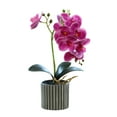 thumbnail image 2 of tasrioml Artificial Potted Plant Faux Moth Orchid Bonsai Desktop Artificial Potted Phalaenopsis Flowers for Home Dining Table Office Desk Decoration, 2 of 8