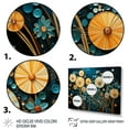 thumbnail image 3 of Designart "Oceanic Painting II" Abstract Collages Wall Decor, 3 of 5