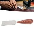 thumbnail image 4 of Cuchillo de Esquivació de Cuero, de Madera Cuchillo de Cuero de Acero Plano inoxidable para recortar para cortar, 4 of 7