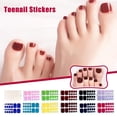 thumbnail image 2 of RYGRZJ Toe Wraps Nail Wraps Art Stickers Auto-Adhésif Pleine Couverture DIY Pur, 2 of 5