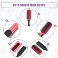 thumbnail image 5 of Unique Bargains Hair Brush 9 Row Styling Brush for Women Detangling Brush Travel Wet Hair Brush for Curly Hair Black Red, 5 of 7