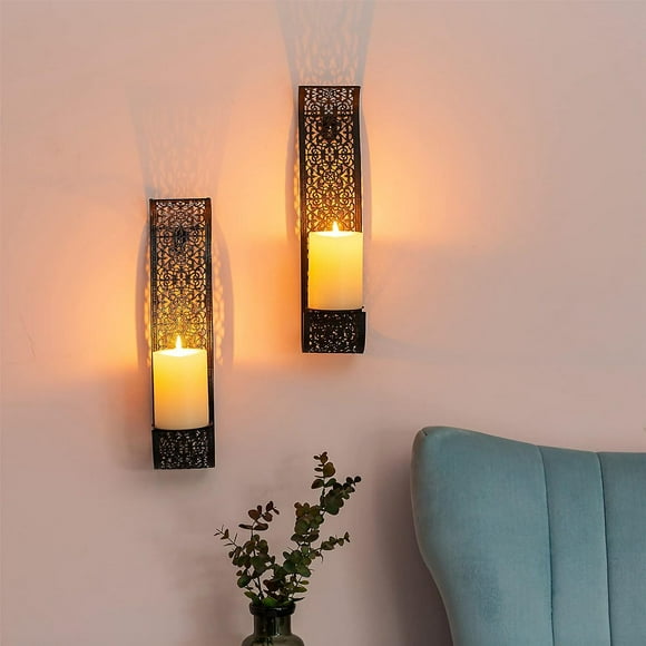 Wall Sconce Candle Holder Wall-mount Pillar Candles Holders For Room Decoration Candle Stand