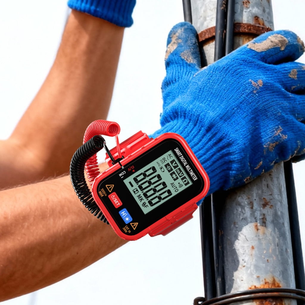 PatungKu Backlit Display Digital Multimeter Include Test Probes For Low Light Environment
