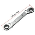 thumbnail image 2 of Uxcell 3/4'' x 5/8'' Double Box End Reversible Ratcheting Wrench Carbon Steel Silver Tone 1pcs, 2 of 5