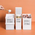 thumbnail image 5 of Estilo delgado y alto con cubierta Caja de almacenamiento de contenedores de plástico pequeña con tapa Artículos para el hogar apilables a prueba de polvo para, 5 of 5
