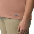 thumbnail image 4 of Dickies Women's Plus Cooling Short Sleeve Pocket T-Shirt, Cork Single Dye Heather, 3PS, 4 of 5