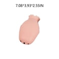 thumbnail image 2 of Bewildely Bolsa de agua caliente de silicona para mujer, bonita botella portátil sellada a prueba de fugas con forma de Animal, 450ml, para el Suministros térmicos Rosado, 2 of 6