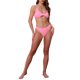 thumbnail image 2 of INSPIRAR CHIC Conjuntos de Bikini de Corte en la Espalda para Mujeres de 2 Piezas, Top de Cuello Redondo y Parte Inferior Triangular, Trajes de Baño Talla X-Large Rosa, 2 of 5