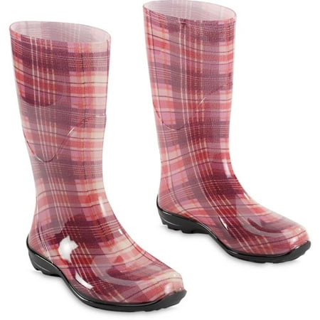 pink rain boots walmart