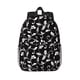 thumbnail image 1 of Easygdp Black White Leaves Mochila Ligera de 15 Pulgadas para Estudiantes, Mochila Cómoda para la Escuela y Viajes, Correas Ajustables, 1 of 6