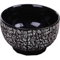 thumbnail image 1 of Dinner Plates, 16cm Retro Classical Ceramic Rice Bowl Tableware Personalized Noodle Bowl Soup Bowl Dinnerware Dishwasher(Black), 1 of 1