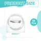 thumbnail image 2 of Uxcell 50Pcs Botones en Blanco Fabricante de Pins de Acrílico Transparente de 1 pulgada para Manualidades DIY, 2 of 6